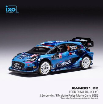 Modely Ford Puma Rally1 1:43 IXO - 5