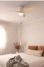 Stropní ventilátor se světlem IKOHS LIGHTCALM - nikl/dřevo - 5