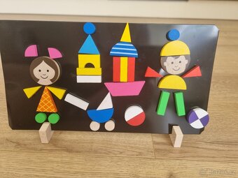 Magnetické dřevěné puzzle Detoa - 5