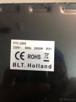 PŘENOSNÉ TOPENÍ PTC 2000W S VENTILÁTOREM A TERMOSTATEM - 5