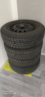 Prodám 4x plechové kolo 15" se zimními gumami Riken - 5
