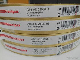 ABS hrana Hranipex 24 1 mm 25 m s Alu Fólií Zlatá Broušen - 5