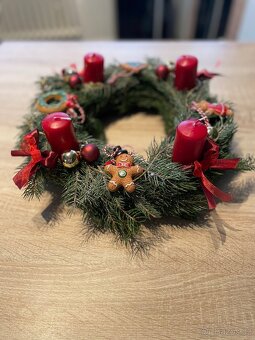 Domácí Adventní věnec - perníček - 5