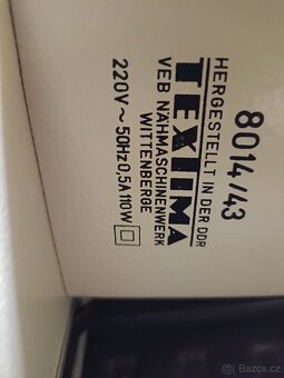 Šici stroj Textima DDR - 5