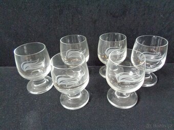 Skleničky na masivní nožce - 6 ks - 5