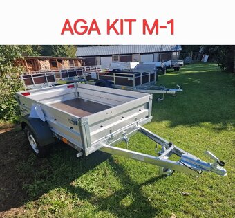 Přívěsný vozik AGA KIT M-1 Sklopný D-202,Š-123 - 5