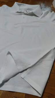 Bílé pólo triko Fisherfield vel. S - 5