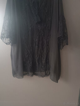 Hedvábná halenka UNI - 5