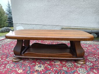 XXL Rustikální kožená sedací souprava 3 - 2 - 1, stolek - 5