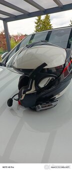 Prodám dvakrát helmu Shark evoline plus intercomy - 5