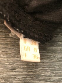 Značkové černé kalhoty s kamínky - 5