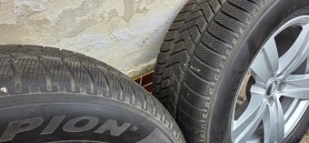 Alu kola R18, 5x112 Audi Q7, zimní pneu 255/60 - 5