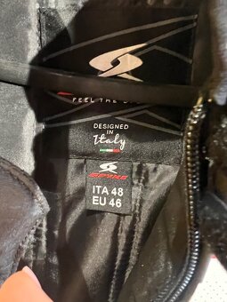 Kožená bunda Spyke Imola Evo 2.0 bílá/červená - 5