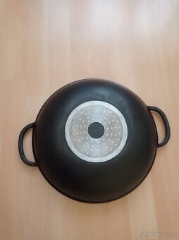 Wok pánem 32 cm, top stav - 5