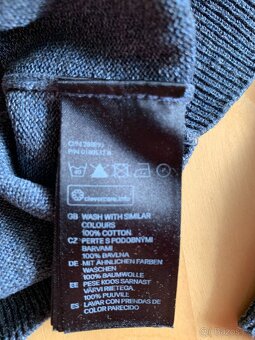 pánský tm. šedý svetr zn. H&M - vel. M - nový - 5