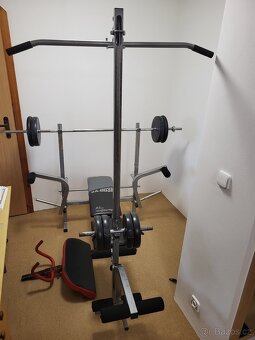 Posilovací lavice s kopáčem a kladkou Olpran SA-003N - 5