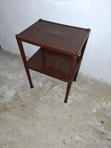 STOLEČEK plastový - odkládací stolek s poličkou 40x30-78cm - 5