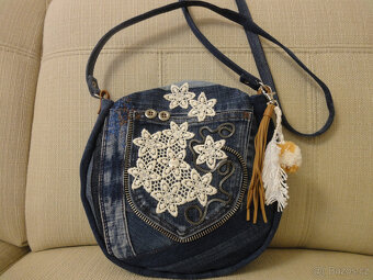 Malá džínová kabelka - 3 kusy/ORIGINÁL - 5