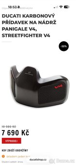Kryt nádrže karbon - Ducati - 5