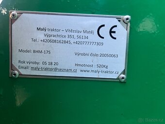 Podkop za malotraktor BHM 175 - 5