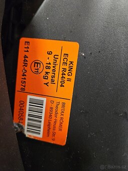 Autosedačka Britax 9-18kg , 9měs-4roky jako nová - 5