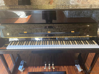 Schimmel piano, 120 cm vysoké, černé, vysoký lesk, použité, - 5