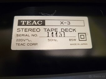 Kotoučový magnetofon TEAC X-3 - 5