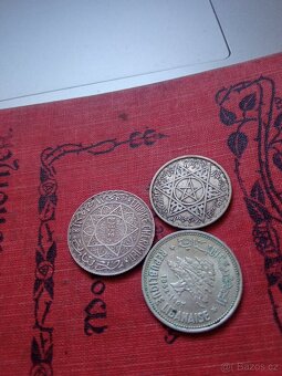 STŘÍBRNÉ MINCE PIASTRY+FRANKY-3KS - 5