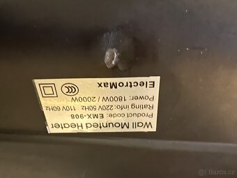 Nástěnné elektrické topidlo - 5