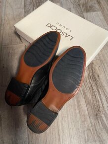 Společenské kožené boty 38 - chlapecké - 5