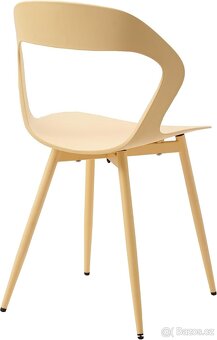 Nový set jídelních židlí, žluté, 4 kusy - 5