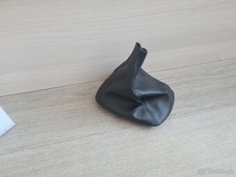 NOVÁ Manžeta řadící páky Octavia 1 Černá kůže ORIG - 5