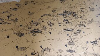 VELKÁ ZLATÁ STÍRACÍ MAPA ČR - NEPOUŽITÁ - 5