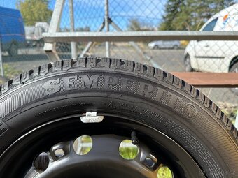 Zimní plechová sada 5x100 r15 + pneu 185/60/15 TOP STAV - 5