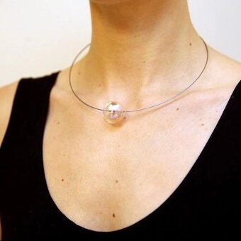 Orig. skleněný náhrdelník, Ko-ra-le, sleva 590 Kč - 5