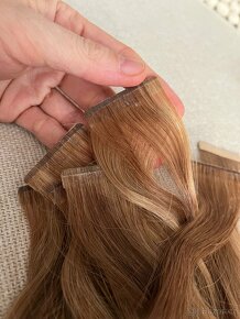 Středoevropské vlnité vlasy tape in premium secret spoje vla - 5