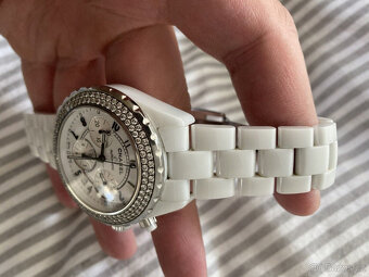 Automatické náramkové hodinky Chanel Chronograph White - 5