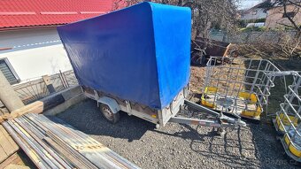 Vozík 750kg s plachtou SKLOPNÝ - 5