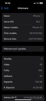 iPhone 13 bílá 128 gb - 5
