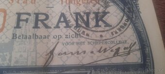 BELGICKÁ NOUZOVÁ BANKOVKA 10 FRANKŮ B 00077 TONGEREN UNC 191 - 5