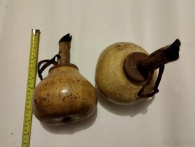 Jakijské marakas, rumbakoule, Sonajas de venado tribu Yaqui - 5