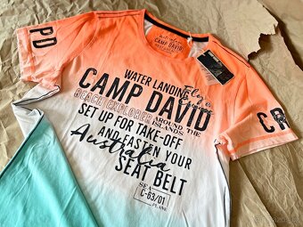 Pánské Tričko Camp David Speed Orange Ombre vel. L Nové - 5