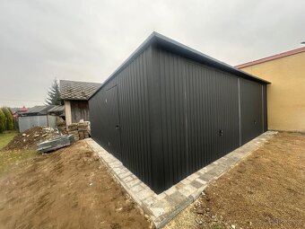 Plechová garáž 7,5x6m - 5