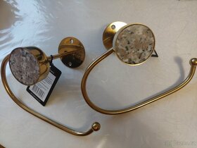 NOVÁ ZLATÁ SOUPRAVA-DRŽÁK NA TOAL.PAPÍR a DRŽÁK NA RUČNÍK - 5