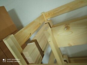 Extra masivní silná patrová postel - palanda - 5