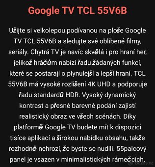 Chytrá TV, nová, záruka + pojištění, PC11000 Kč - 5