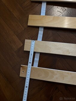 2× lamelový rošt 90×190 cm – pevný dřevěný - 5