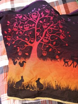 Šátek na nošení dětí Natibaby Magical Forest Night Glo vel 6 - 5