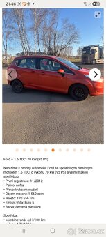 FORD B MAX 1,6 nafta - 5