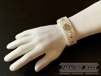 PARACORD náramek (17 cm) white - 5